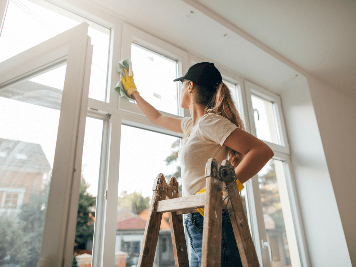 Cleaning Window Frames And Sills